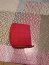 Billeteras cortas de piel sintética a cuadros para mujer, carteras a cuadros con tarjetero de nobuk, monedero pequeño con cremallera