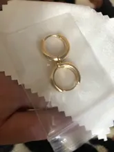 ANENJERY-pendientes de arco circular de Plata de Ley 925, joyería Retro Simple, regalo de San Valentín para pareja, S-E1373 al por mayor