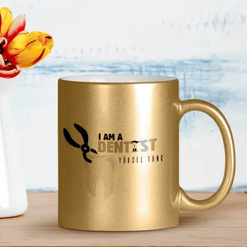 

Personalized Professional Dentist Gilded Mug Cup-2