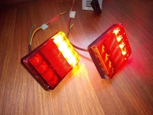 Tail-Light Trailer-Truck Rear-Parts Lamps-Pair Car Led Waterproof 12V 8 for IP65 2pcs