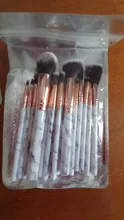 FLD5/15 Uds. Conjunto de brochas de maquillaje, polvo cosmético, sombra de ojos, base de colorete, fusión para belleza, pincel para maquillaje