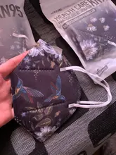 Mascarilla facial KN95 de 5 capas, desechable, transpirable, a la moda, personalizada, con estampado personalizado, FFP2, 10 Uds.