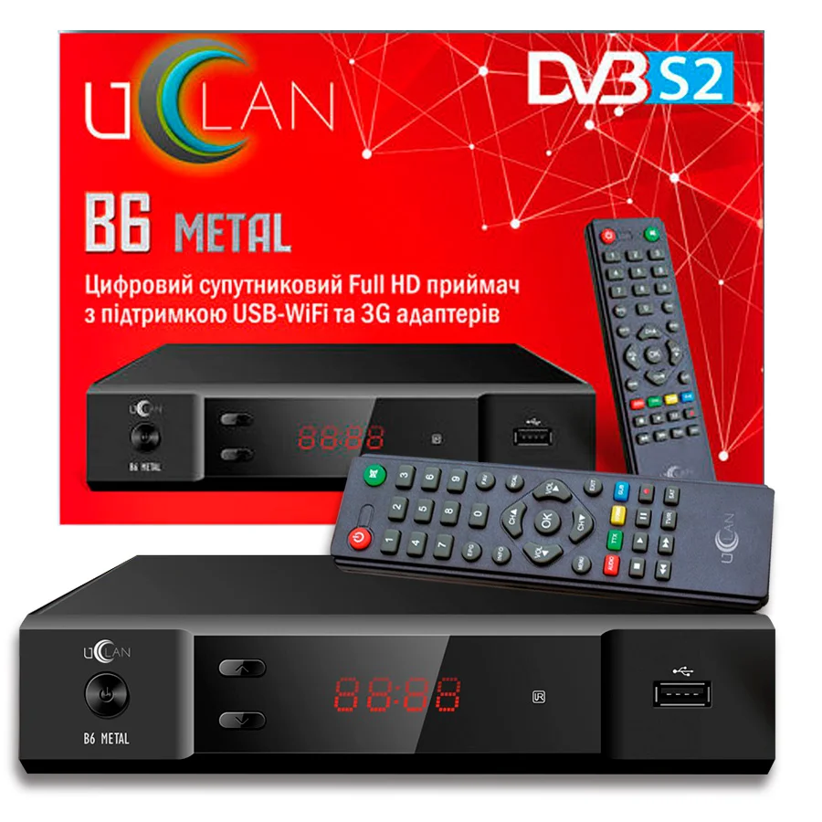 Спутниковый ресивер uClan B6 Full HD METAL | Электроника