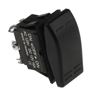 

Three-position switch on-off-on 12 V/16A 6 p