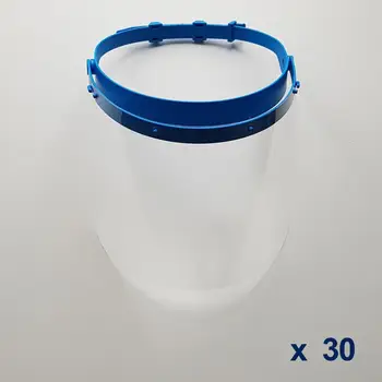 

Yüz Koruyucu Siperlik Şeffaf Oynar Başlık Clip Ayarlı, Yüz Kalkanı, Tam Yüz Maskesi, Ağız Maskesi, Anti Damlacık (30 Pcs)