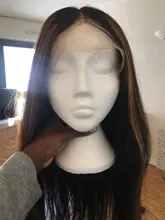 Nabeauty-Peluca de cabello humano con encaje frontal en T para mujeres negras, postizo de encaje transparente con reflejos marrón, nudos blanqueados, Remy