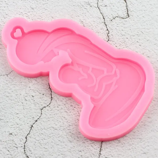 Fényes Szoptató Anya Baba Szilikon Penész Epoxi Kézműves Kulcstartó Polimer Agyag Ékszerek Kézzel Készített Varázsa Formák Medál - Image 6