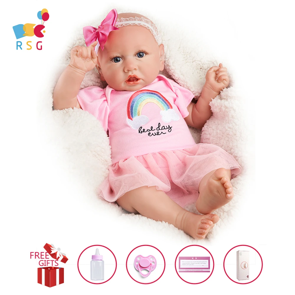 RSG-Muñeca de bebé Reborn de 22 pulgadas, muñeco para regalar a AliExpress Juguetes y pasatiempos