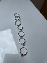 Anillos metálicos de dedo con piedras coloridas para mujer y niña, HZ, 2019, Vintage, color plata, para verano