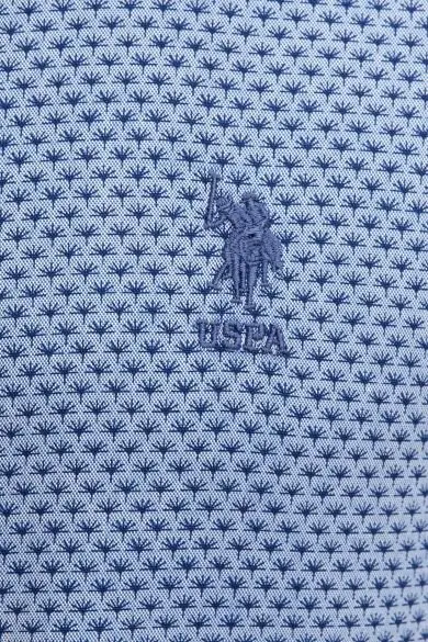 Uss. POLO ASSN. С принтом рубашка слим - Color: Navy Blue