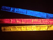 Pulsera reflectante slap de 38cm, banda de PVC para correr, bicicleta, conducción, carretera, pantalones de seguridad, cinta para pierna