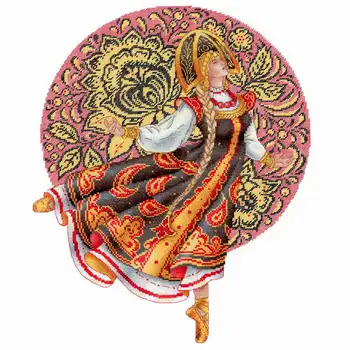 

Нв-664 set for embroidery mulina MP studio 'Russian traditions. Hokhloma '32*25 cm