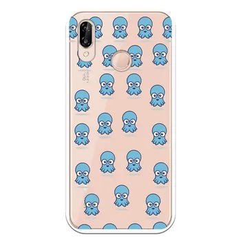 

Stand case costume drawing Octopuses WP024 for Huawei P20 Lite