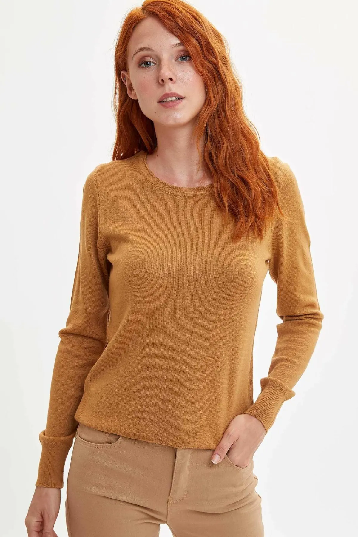 Defacto woman autumn knitted pullo
