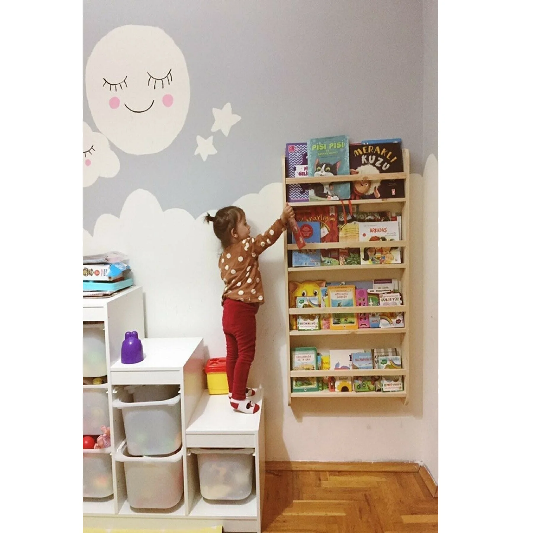 Children's Room Bookshelf Bookcases Montessori Wooden Large Size 100*50*9cm Library Raw Unvarnished Natural Quality Furniture Children's Room Bookshelf Bookcases Montessori Wooden Large Size 100*50*9cm Library Raw Unvarnished Natural Quality Furniture