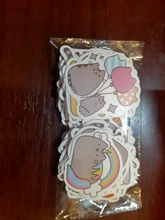 100 unids/pack Kawaii grueso gato diario impermeable decorativo papelería pegatinas artesanales Scrapbooking DIY álbum diario