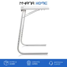 Mesa Multiusos con Ranura para Tablet y Smartphone | Mesa Auxiliar Múltiples Posiciones | Plegable | Ajustable | 6 Alturas |