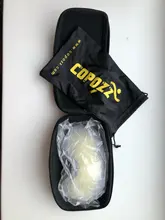 COPOZZ-Gafas de esquí con funda y lente amarilla, lentes de esquí esféricas antivaho, para esquiar, para hombre y mujer, gafas de nieve + lente + caja