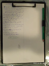 Carpeta de cuero PU A4 A5 con Clip de papel, carpeta para documentos con Clip de bolígrafo, papelería para oficina y escuela