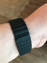 Correa de cuero para Apple Watch, banda magnética de 44mm, 40mm, 38mm y 42mm para reloj inteligente iWatch series 3, 4, 5, se, 6