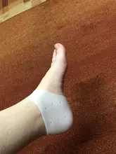 2 uds nuevo de silicona calcetines para el cuidado de los pies hidratante Gel tacón Delgado calcetines con agujero roto pie protectores de cuidado de la piel cuidado de los pies herramienta de