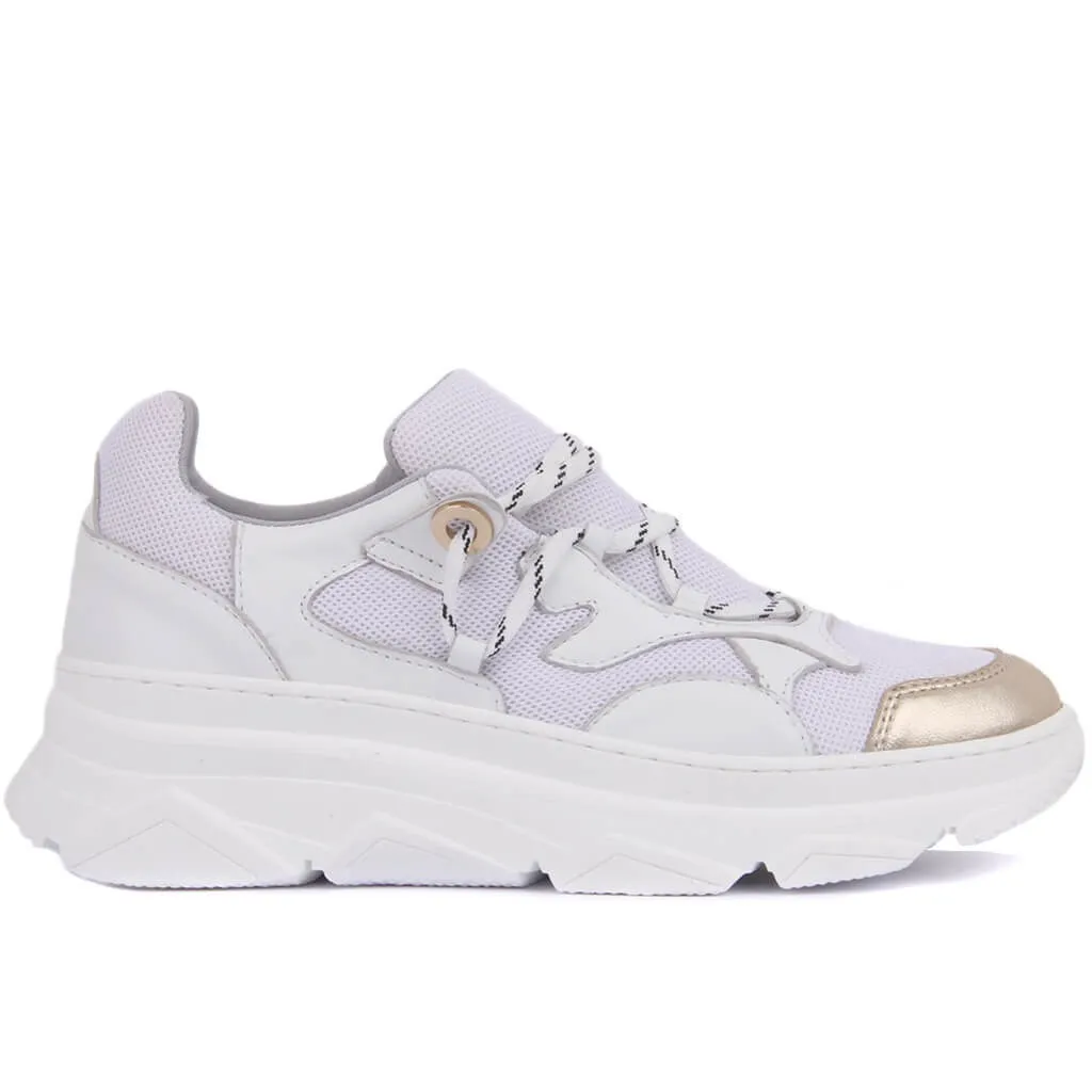 

Sail-Lakers White Leather Women 'S Sneaker