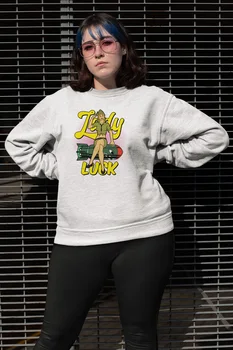 

Angemiel Wear Lady Luck Füzeye Sitting White Women Sweatshirts