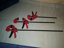 Luz deber F bar de estilo pinza de herramientas de trabajo de MADERA quick grip F pinza 4/6/12/18 /24 pulgadas de plástico carpintería abrazaderas de liberación rápida