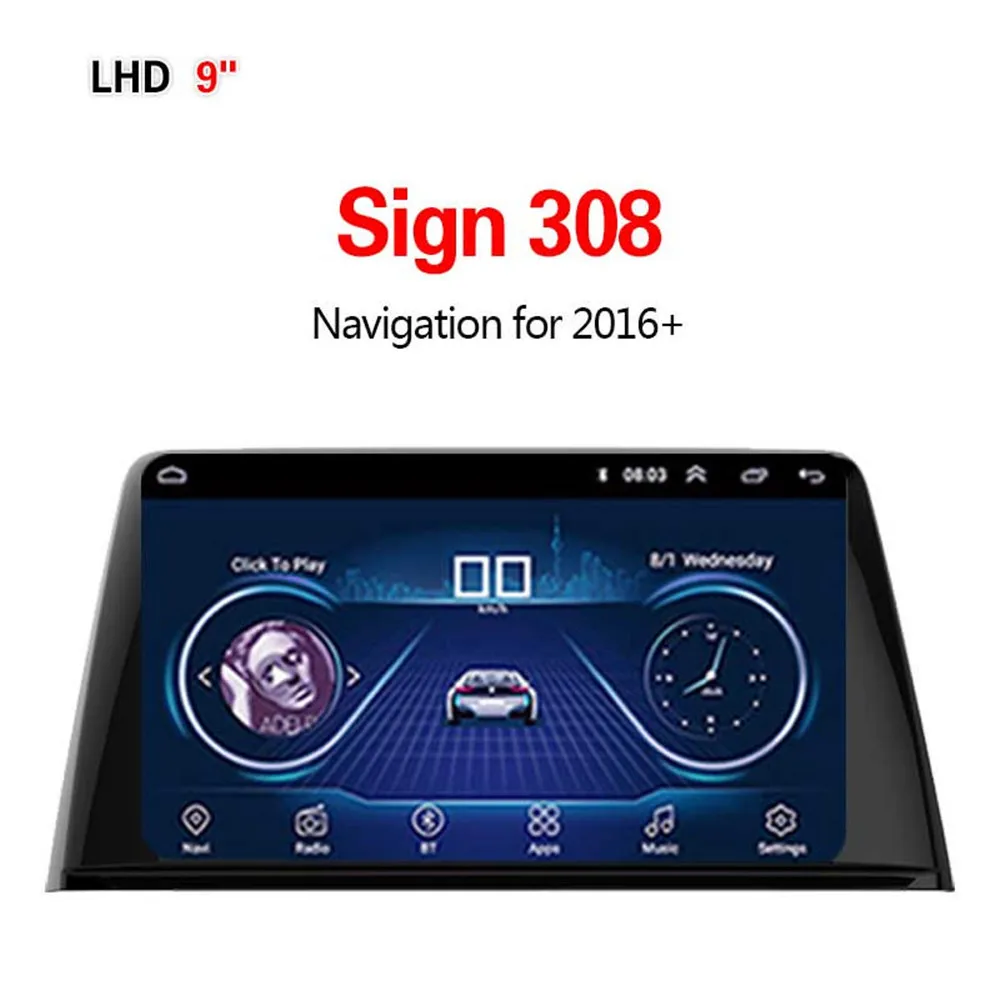 Lionet gps навигация для Автомобильный знак 308+ 9 дюймов LS3002X - Размер экрана, дюймов: WIFI 1G16G