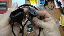 Power-Extension-Cable Cord Plug-To-Female-Socket Angled 90-Degree PDU Computer 2prong
