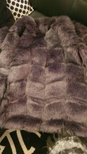 Abrigo de piel de zorro de imitación para mujer, abrigo de felpa suave y cálido, chaleco de piel ajustado con bolsillos, invierno, 2020