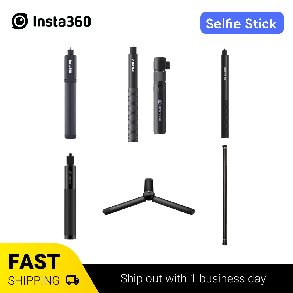 Insta360 70cm/120cm/300cm/2in1 Invisible Selfie Stick For Go 2 / One