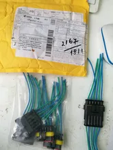 Juego de conectores eléctricos para coche y motocicleta, 1 AMP, 1P, 2P, 3P, 4P, 5P, 6P, impermeables, macho, hembra, con arnés de Cable