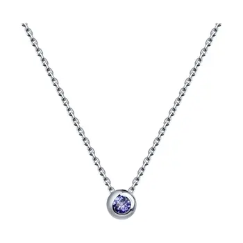 

Sokolov necklace in white gold with tanzanite, fashion jewelry, 585, women's male