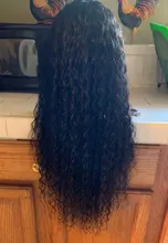 Brasileño rizado peluca con malla Frontal de la onda profunda peluca Frontal de la onda profunda cierre peluca rizado para las mujeres de encaje pelucas de cabello humano