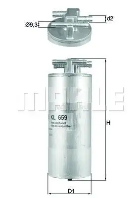 KNECHT KL659 Фильтр топливный AUDI A6 2.7D-3.0D 04