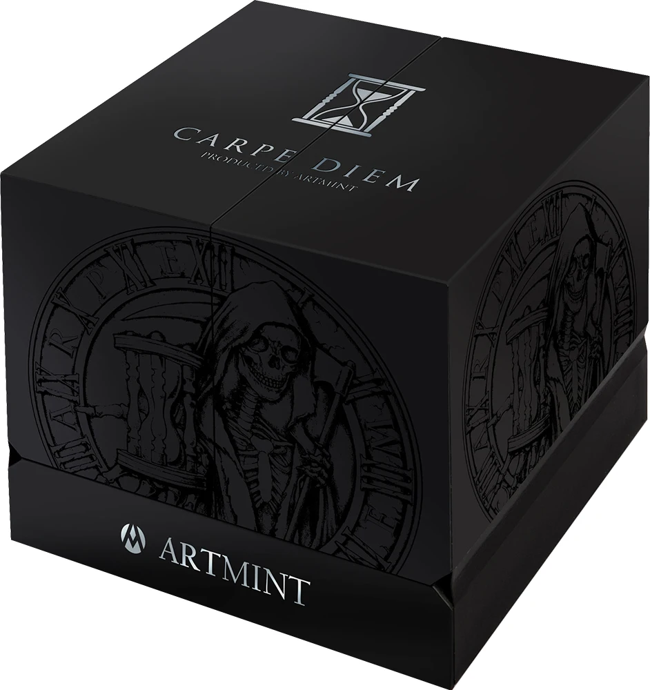 CARPE DIEM Grim Reaper песочные часы 2 унции Серебряная монета 5$ Niue