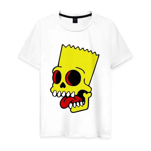 Men's T-shirt cotton Bart Simpson. Zombie | Мужская одежда