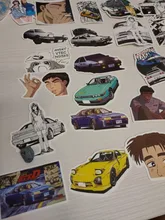 10/30/50 unids/pack anime japonés D inicial etiqueta calcomanías para cuadernos de ordenador de monopatín teléfono móvil de dibujos animados