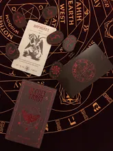 Juego de cartas de Tarot oculta, oráculo, fiesta familiar, tablero de naipes, juegos de adivinación, PDF