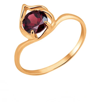 

Gold ring with Garnet sunlight