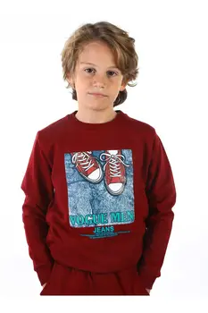 

Burgundy Seasonal Male Child Sweatshirt