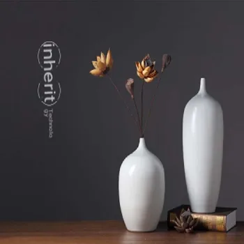 

YILUNXI European modern minimalist retro living room home decoration dried flower ceramic vase flower arrangement