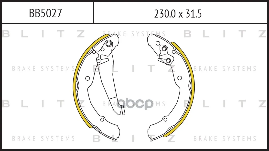 Колодки Тормозные Барабанные Skoda Octavia/Roomster 96-/Vw Caddy 96- Blitz арт. BB5027