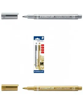 

MARKERS METAL STAEDTLER BLISTER 2 UNDS GOLD AND SILVER