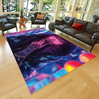 

Cyberpunk Non Slip Floor Carpet, Teen's Carpet