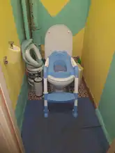 Baby Potty Ladder Toilet Training-Seat Portable Kids Children Infant with Urinal Folding