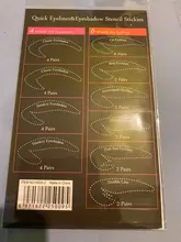 4 Hojas de maquillaje de ojos de plantillas delineador de ojos conformación de la plantilla para las cejas de sombra de ojos maquillaje plantilla herramienta estilo guía de dibujo