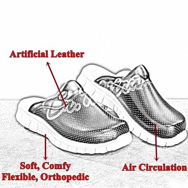 Zapatillas ortopédicas para mujer, sandalias médicas para enfermera,  médico, hospital, zuecos de calidad antideslizantes - AliExpress
