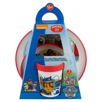 

SET PREMIUM BICOLOR 3 PCS (DISH, BOWL and CUP 260 ML) PAW PATROL COMIC